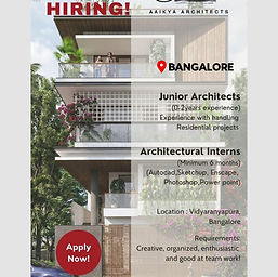 architecture jobs and internships in bangalore