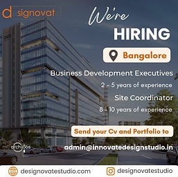 architecture jobs and internships in bangalore