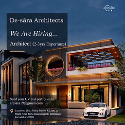 architecture jobs and internships in bangalore