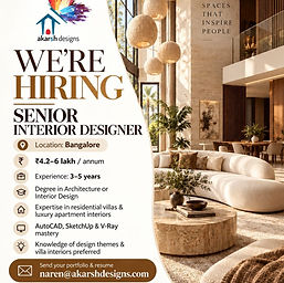 architecture jobs and internships in bangalore
