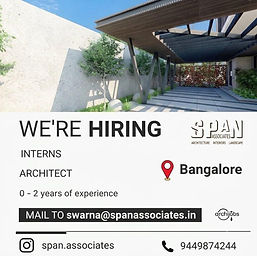 architecture jobs and internships in bangalore