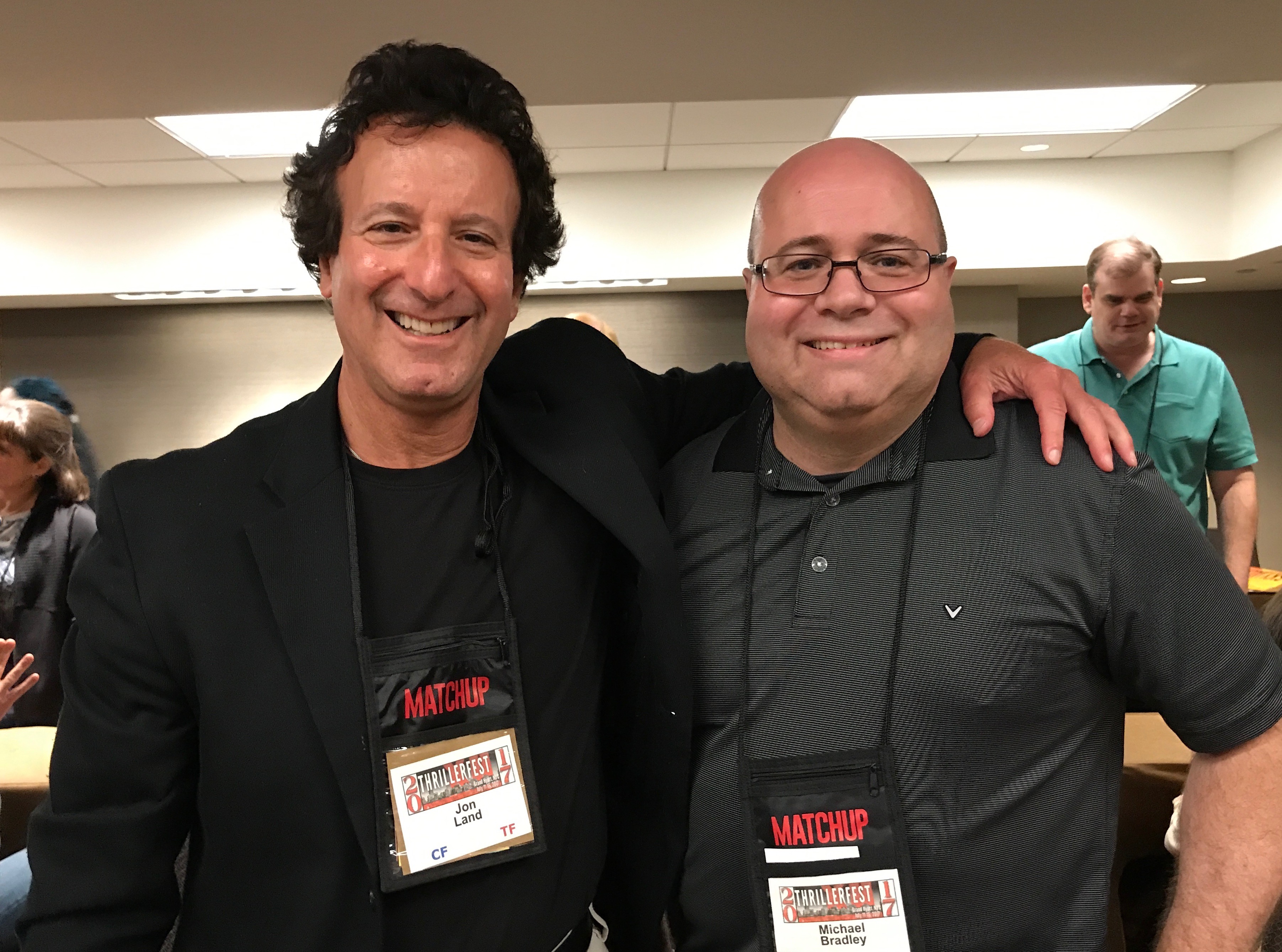 With Jon Land at ThrillerFest