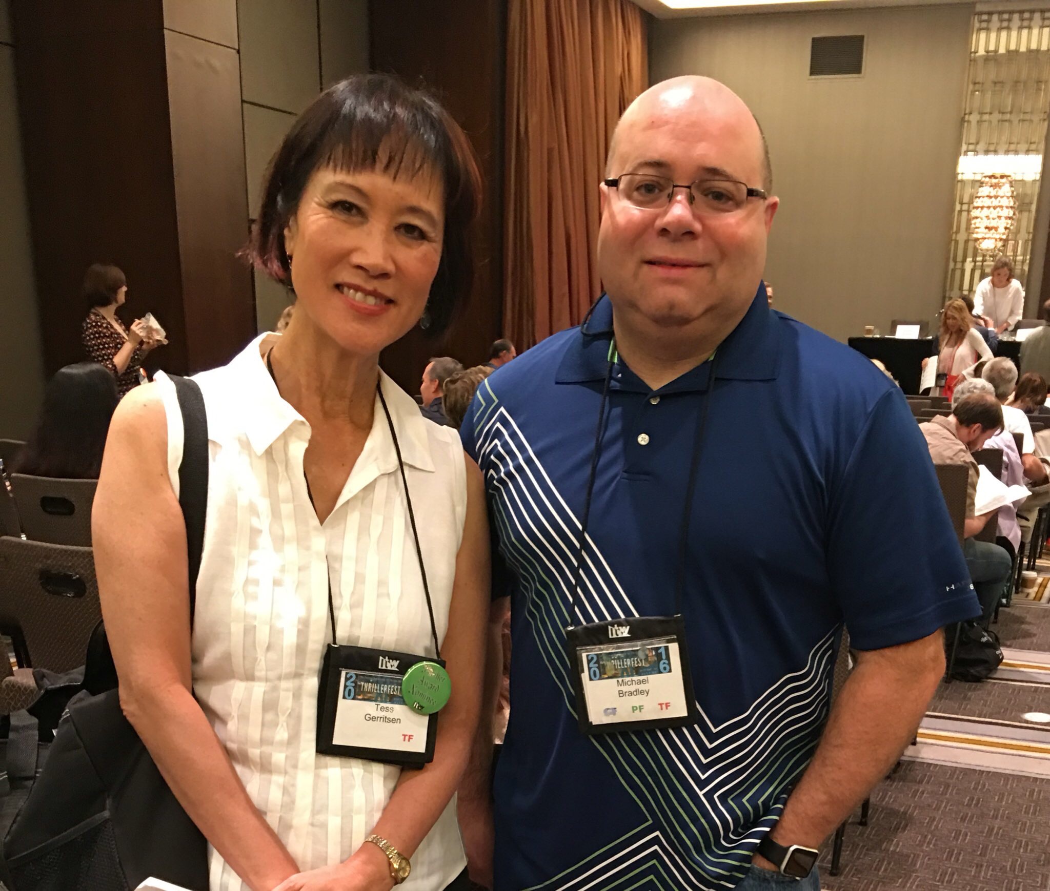 With Tess Gerritsen