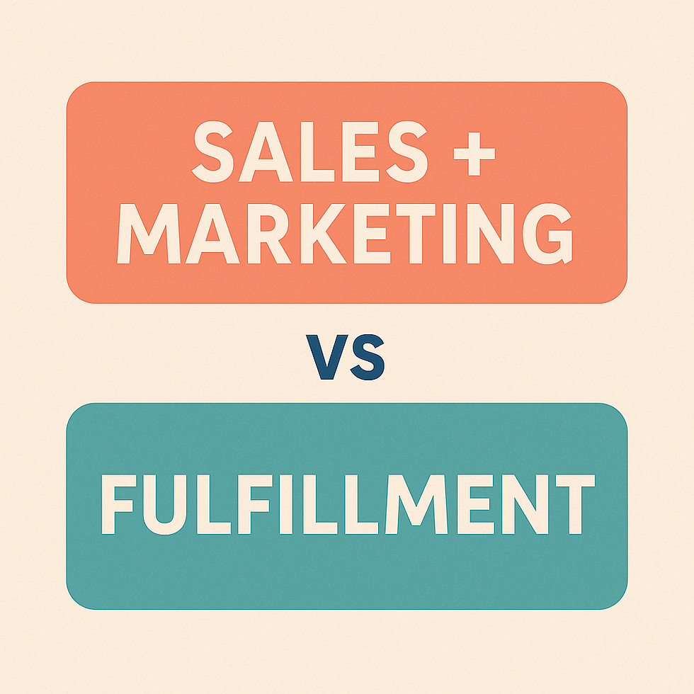 Illustration showing the fusion of sales and marketing into one unified team, inspired by the Dragon Ball Z fusion dance, symbolizing alignment, collaboration, and shared business goals.