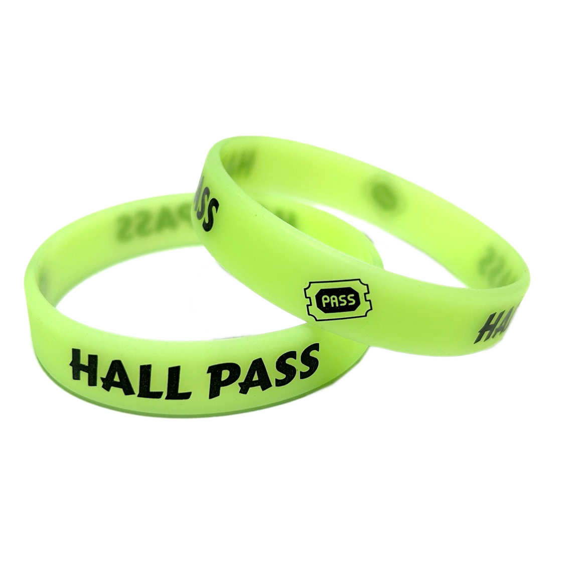 Fluorescent Coloured Wristbands for Schools to use as Hallway Pass Wristbands