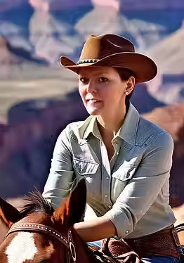 very_short_brown_hair_in_pixie_cut,_wearing_western_shirt_with_fringe,_wearing_cowboy_hat,