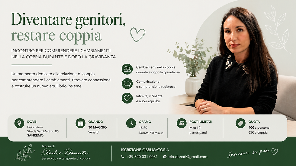 Diventare genitori senza perdersi come coppia