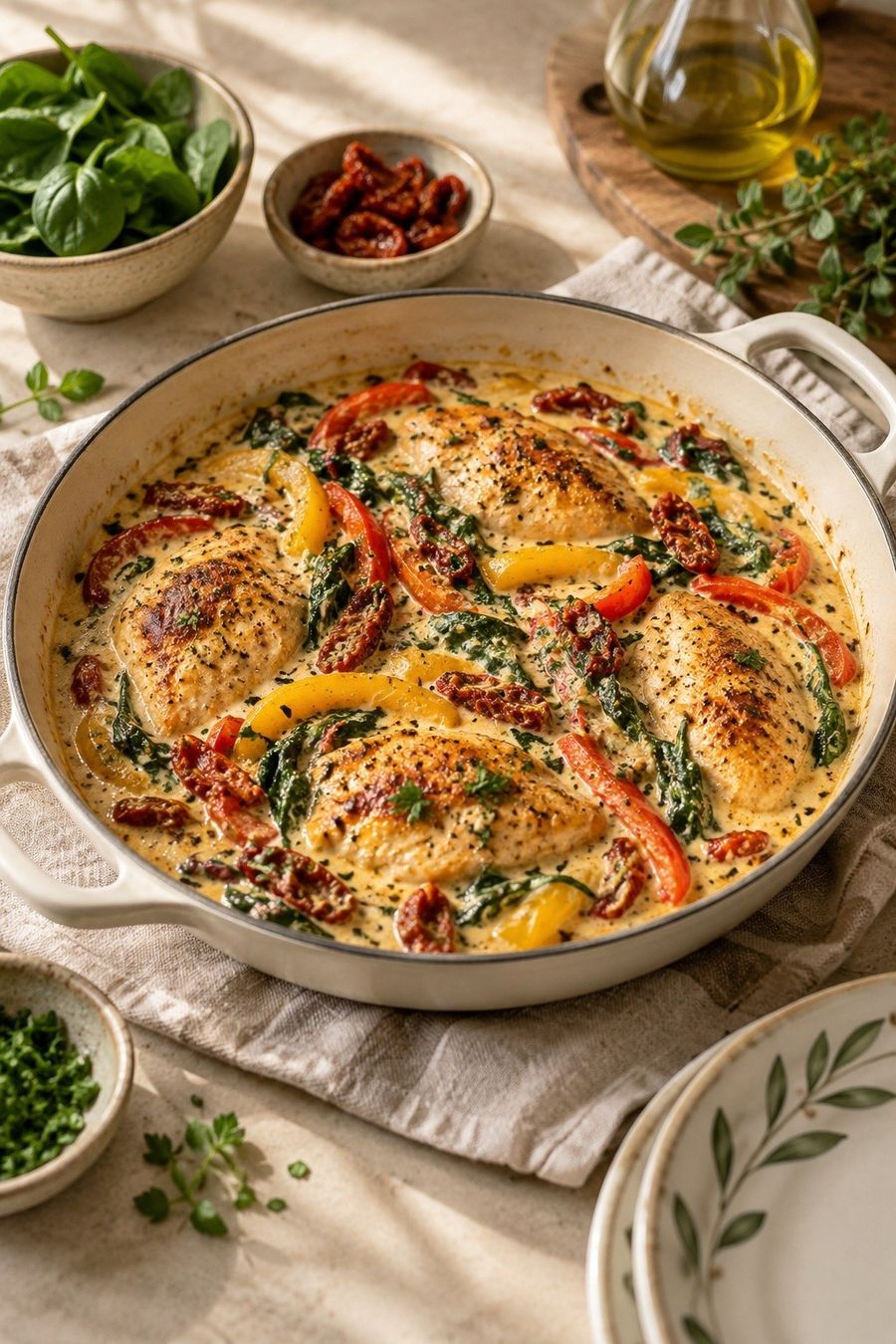Mediterranean Chicken, AI-generated photo from the book
