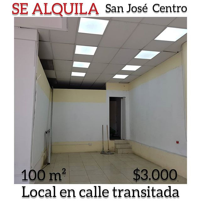 Se alquila local en San José centro peniel inmobiliaria