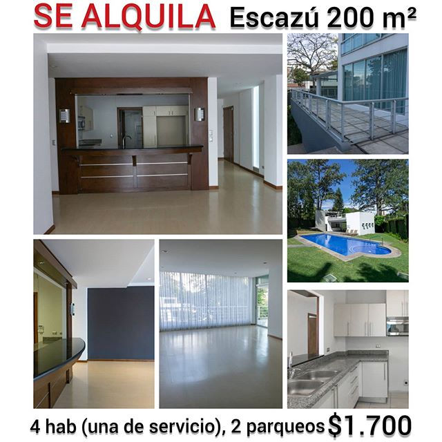 Se alquila apartamento en Escazú 200 m²