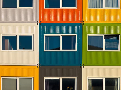 multicolour container houses