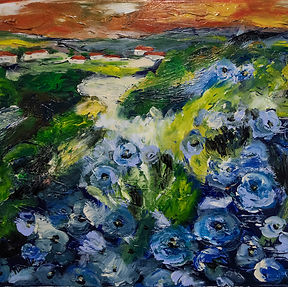 Depalle-Coquelicots bleus.JPG