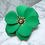 Miniatura: Anello fiore verde