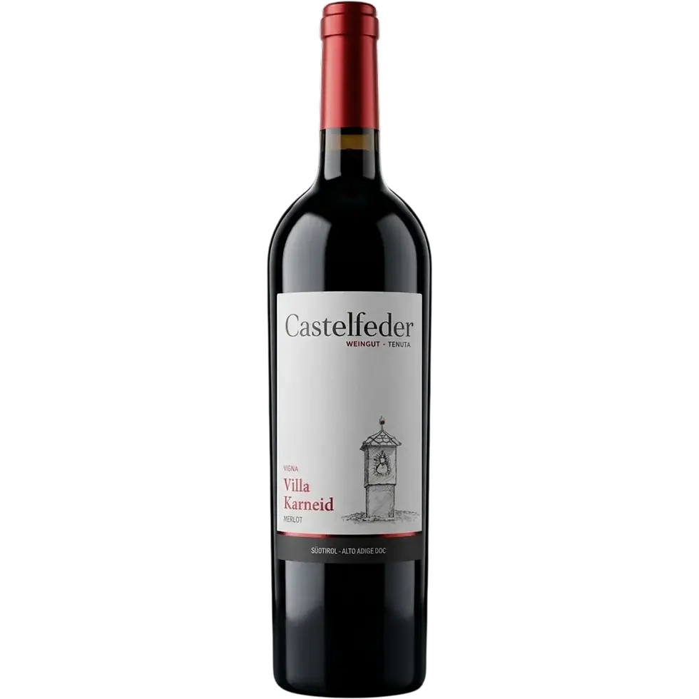 Merlot Villa Karneid von Castelfeder, eleganter Südtiroler Rotwein