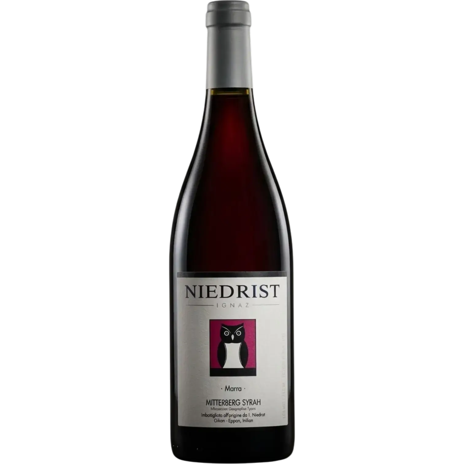 Marra Syrah Mitterberg von Niedrist, würziger Südtiroler Rotwein mit dunkler Frucht