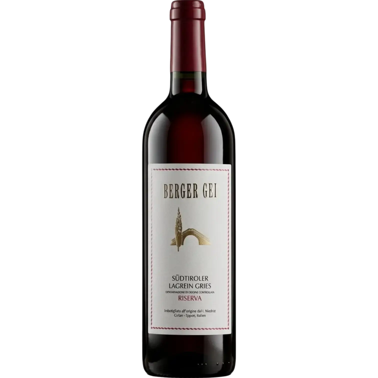 Berger Gei Lagrein Riserva von Niedrist, kraftvoller Südtiroler Rotwein