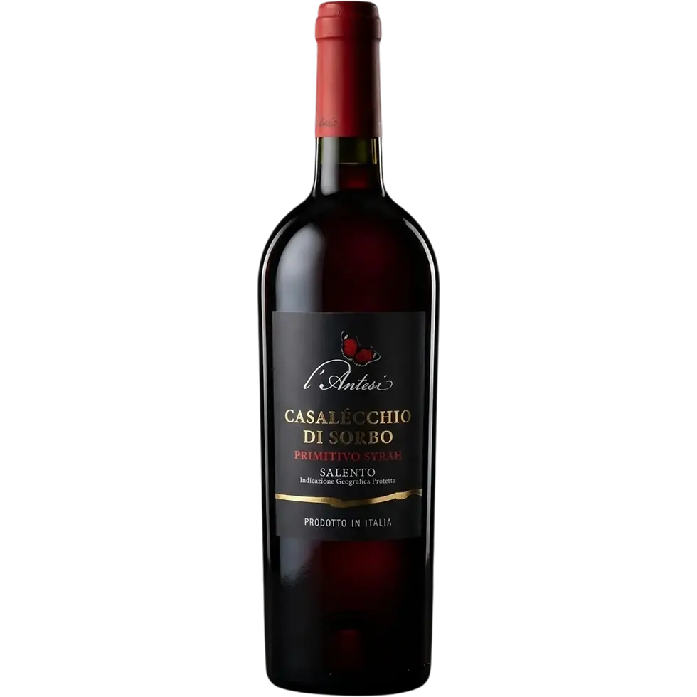 L Antesi Casalécchio di Sorbo Primitivo Syrah aus Italien, kräftiger Rotwein mit dunkler Frucht, Würze und mediterraner Struk