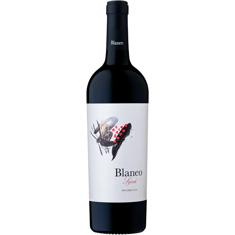 blaneo syrah pagos de araiz spanischer rotwein flaschenfoto