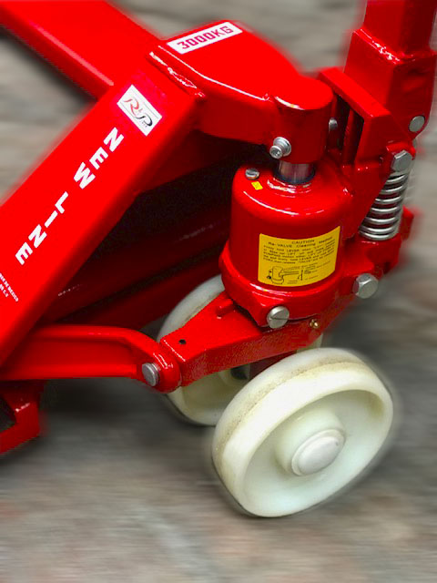 Patín hidráulico estándar 21x48 pulgadas, color rojo