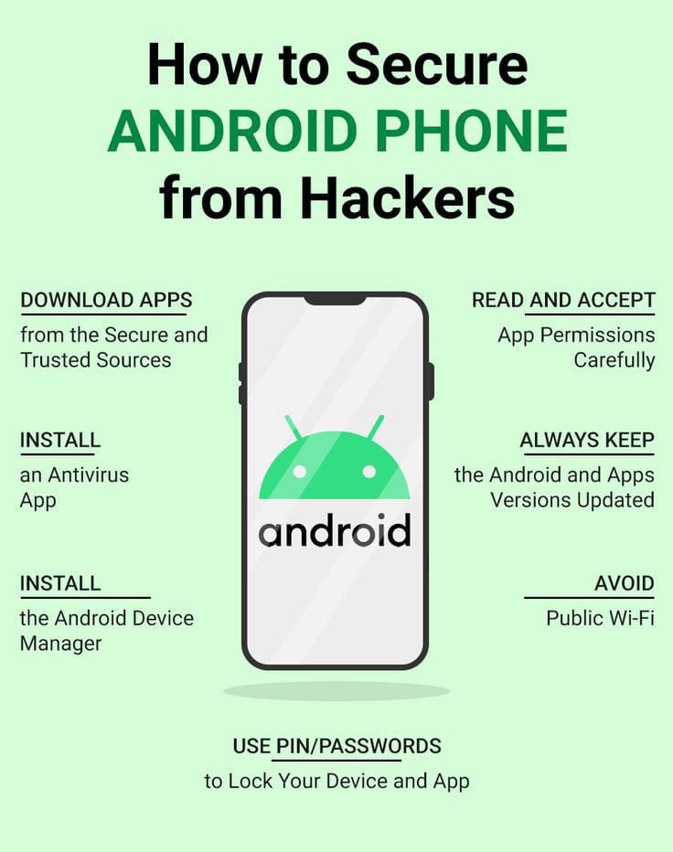 How to secure Android phone from hacker's