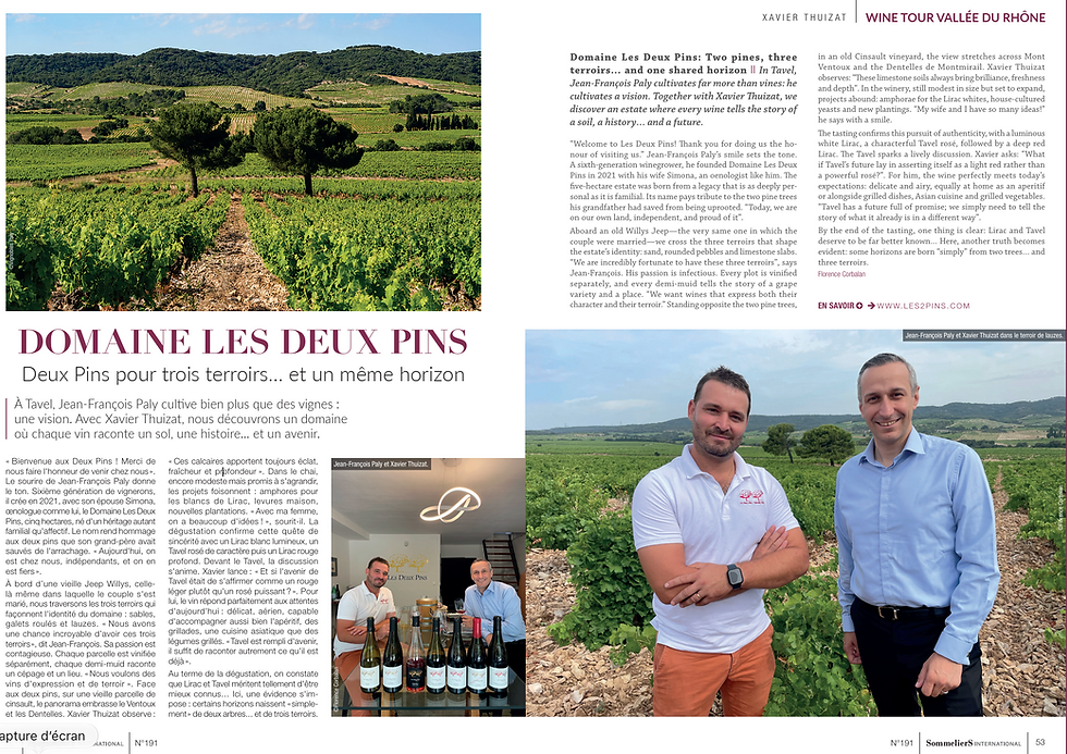 LES DEUX PINS - Deux Pins pour trois terroirs… et un même horizon