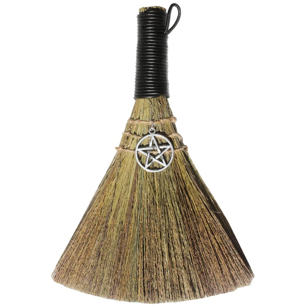 Black Pentacle Wicca Broom