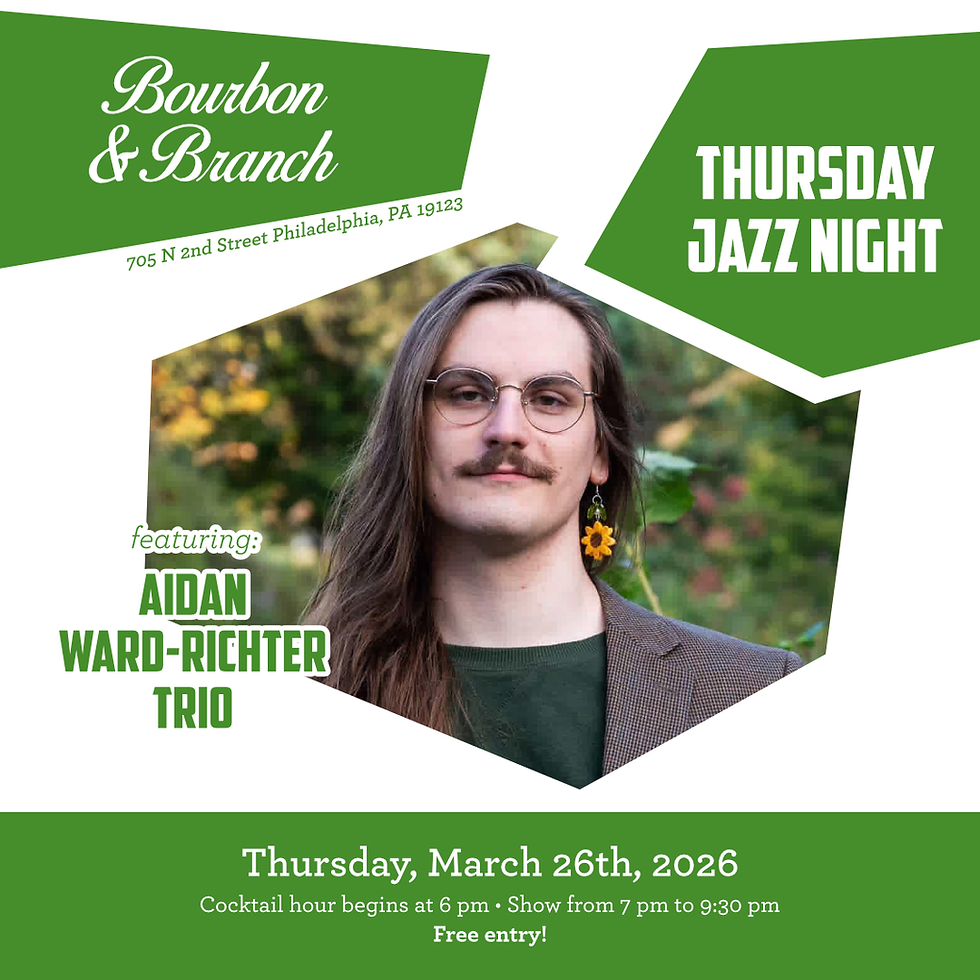 Thursday Jazz Night at Bourbon & Branch: Aiden Ward-Richter Trio