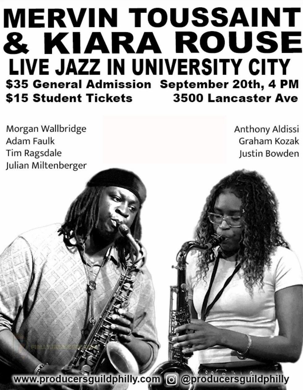 John Coltrane's Birthday Celebration - Kiara Rouse & Mervin Toussaint Quartets (The Producers Guild)