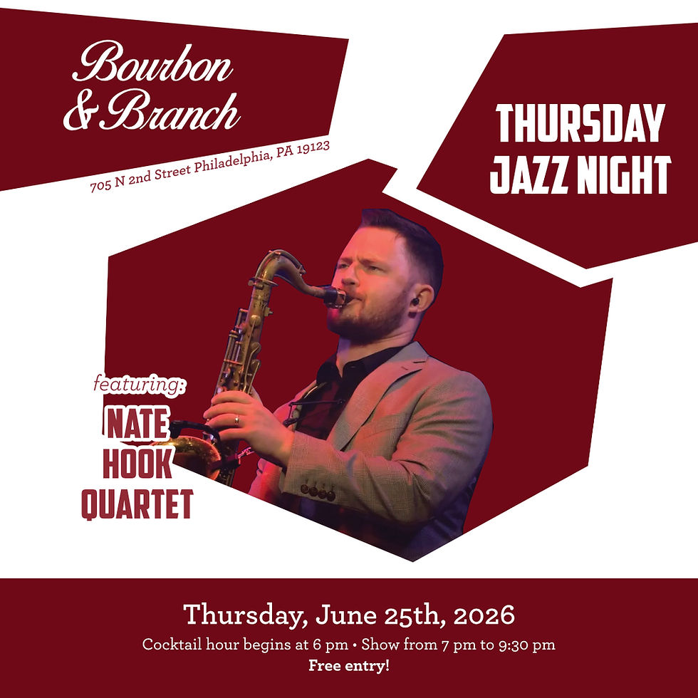 Thursday Jazz Night at Bourbon & Branch with The Nate Hook Quartet