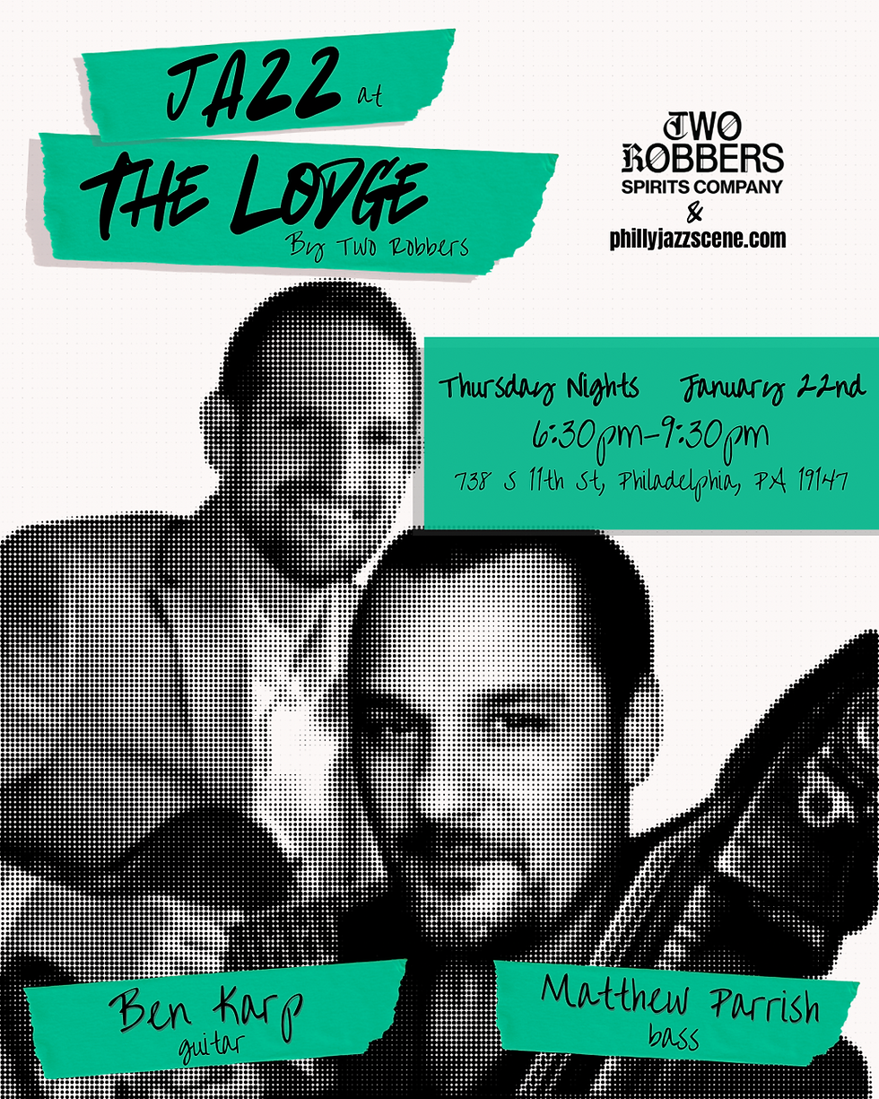 Jazz at The Lodge by Two Robbers: Ben Karp Duo