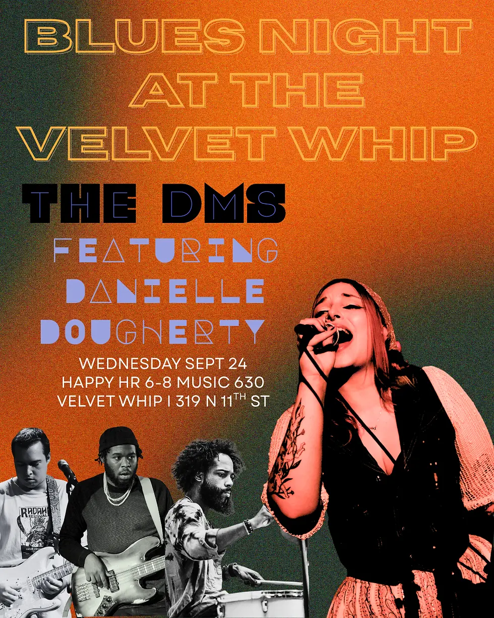 Blues Night at Velvet Whip Arts & Social Club: The DMs featuring Danielle Dougherty