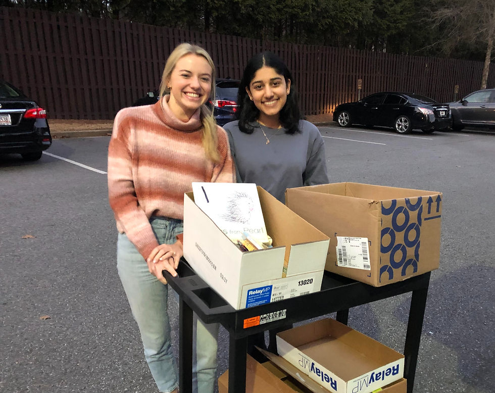 Valentine's Day Book Donation to The Women's Clinic of Atlanta
