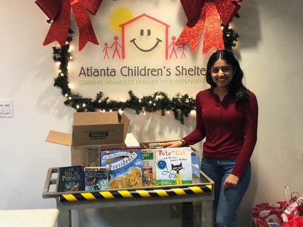 Holiday Book Donation to The Atlanta Children's Shelter