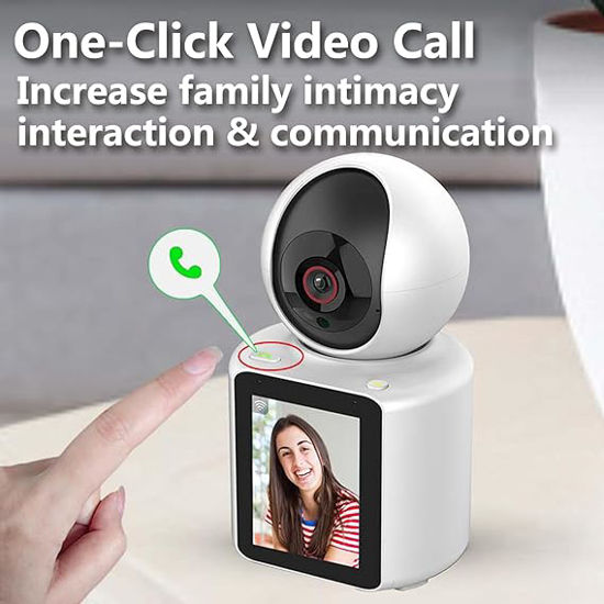 Miniaturebillede: Video Call Camera with 2.8-Inch HD Screen, 1080P Indoor Video Camera, Active Cal