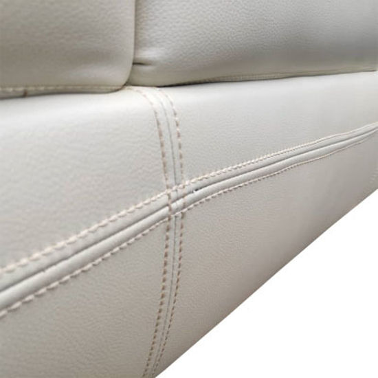 תמונה ממוזערת: Product: Flavious Leather Sofa Set  Color: Cream White  Style: Royal Class  Piec