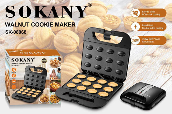 Miniature : Machine à gâteaux (cookies) SOKANY SK-08068 – 750W – 12 pièces – Revêtement anti