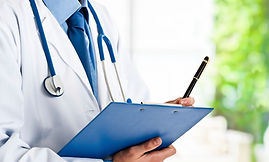 Doctor with clipboard