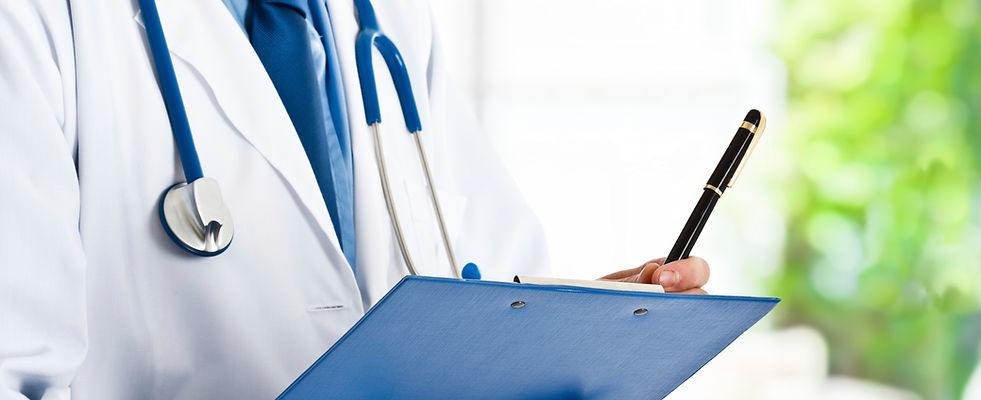 Doctor with clipboard