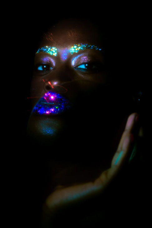 experimental beauty editorial by Tokyo-based visual artist and photographer Fran Baur