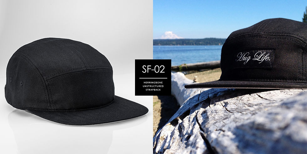 Custom 5-panel caps manufactured by SnapCity for global streetwear brands, Custom, headwear, hats, snapbacks, Dubai, Dad caps