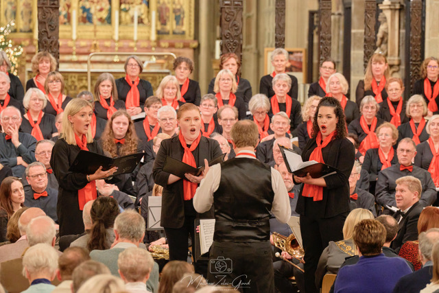 Margaret Markland Choral Bursary students perform at the YPC Christmas Concert, December 2024