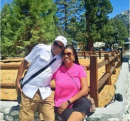 Sunny day in the mountains. Bill Rogers, Wilma Rogers