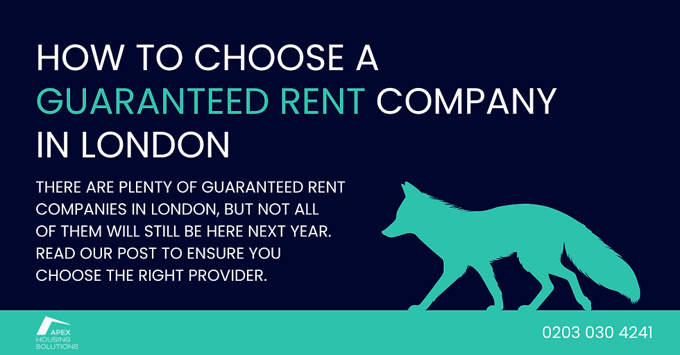Guaranteed rent London