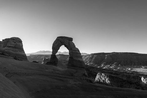 Delicate arch at sunrise