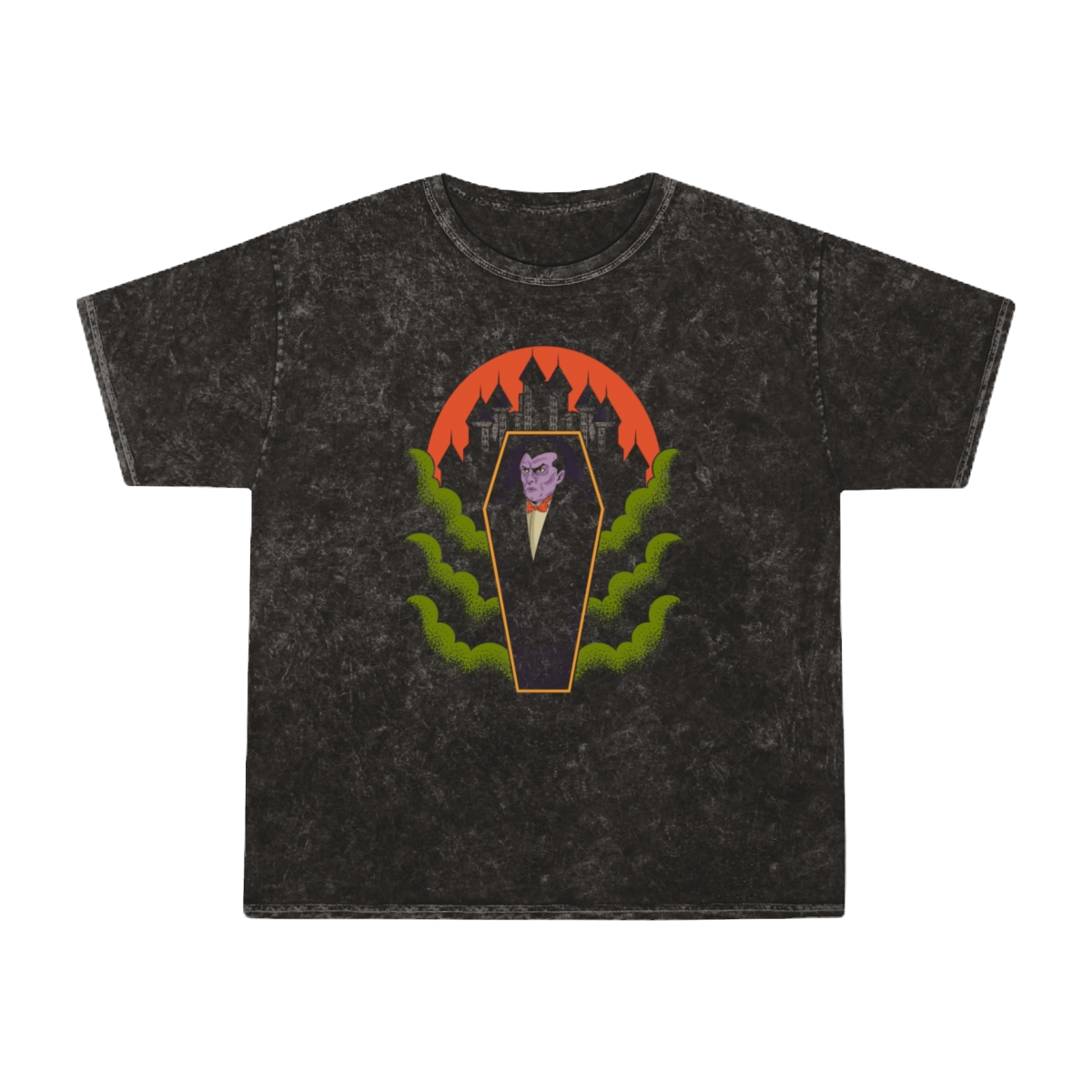 Our first ever mineral wash vintage style Dracula tee. Take a bite out of this!