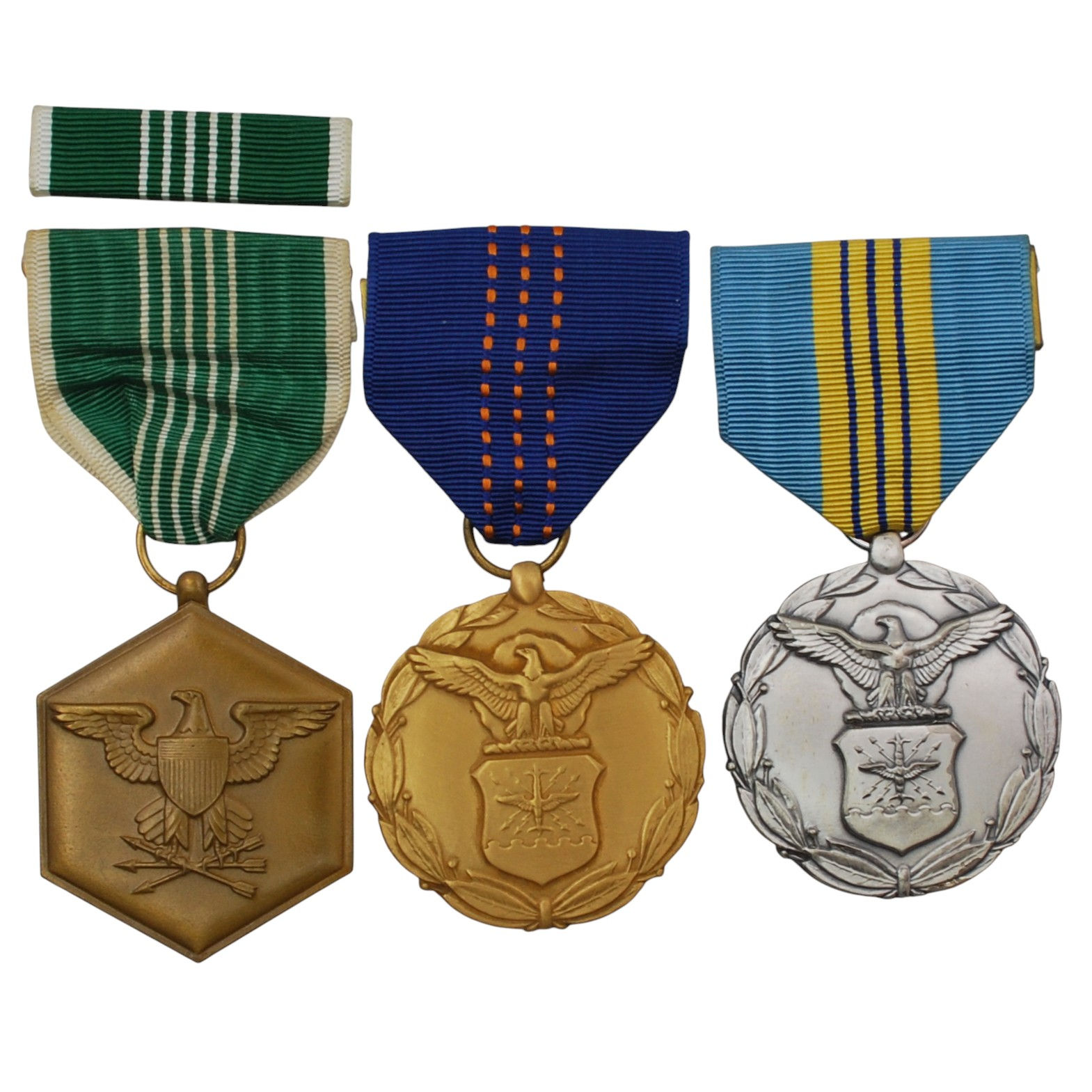 United States - Military Merit Civilian+Service Medal Set with Ribbon Bars Bars