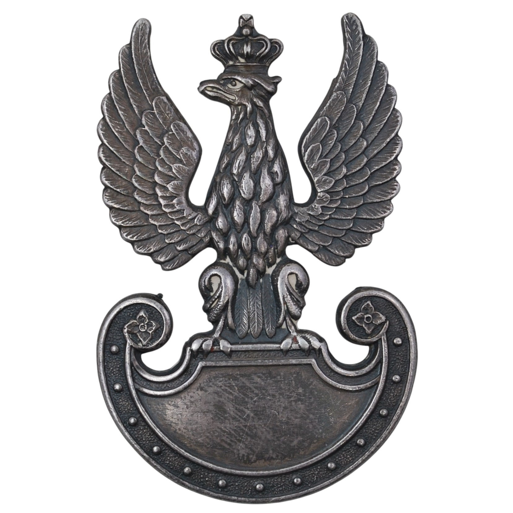 Poland – WWII Cap Eagle Badge (Orzełek WP) – G.J. Garret, Toronto Canada