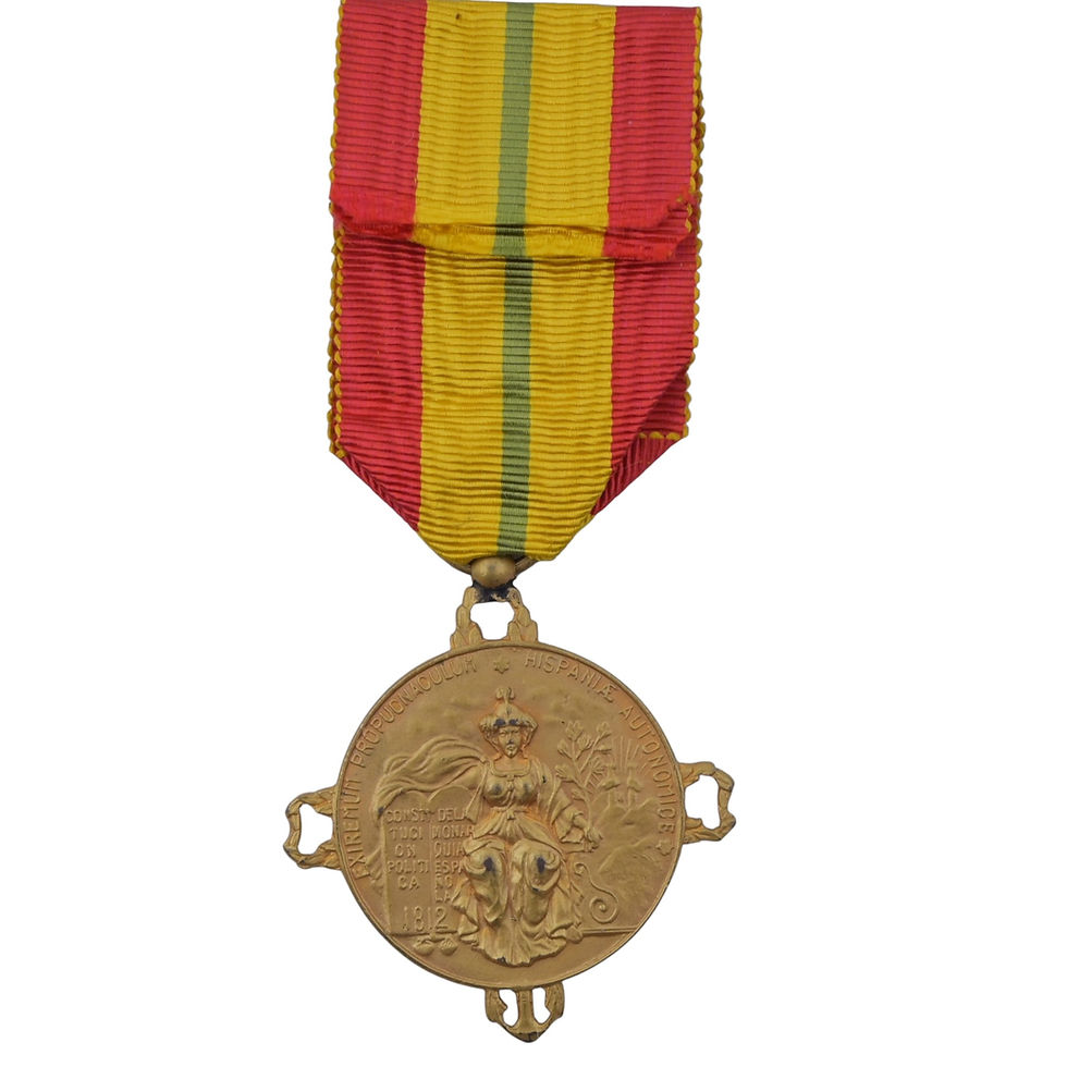 Küçük resim: Spain - Alburquerque Constitution Medal, Cadiz 1812 Centennial