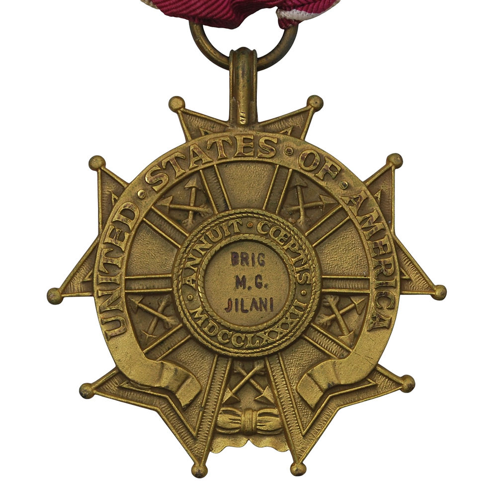 תמונה ממוזערת: United States – Legion of Merit, Legionnaire Class, Named to Brig. M.G. Jilani