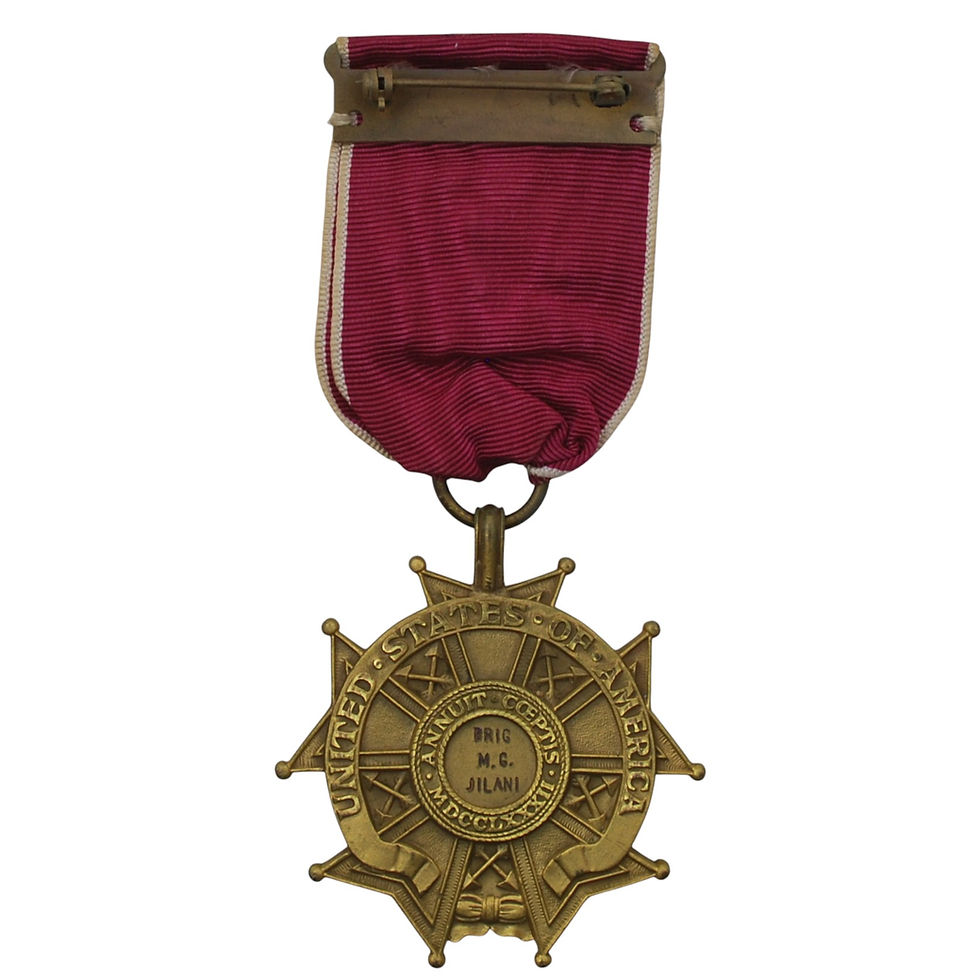 תמונה ממוזערת: United States – Legion of Merit, Legionnaire Class, Named to Brig. M.G. Jilani